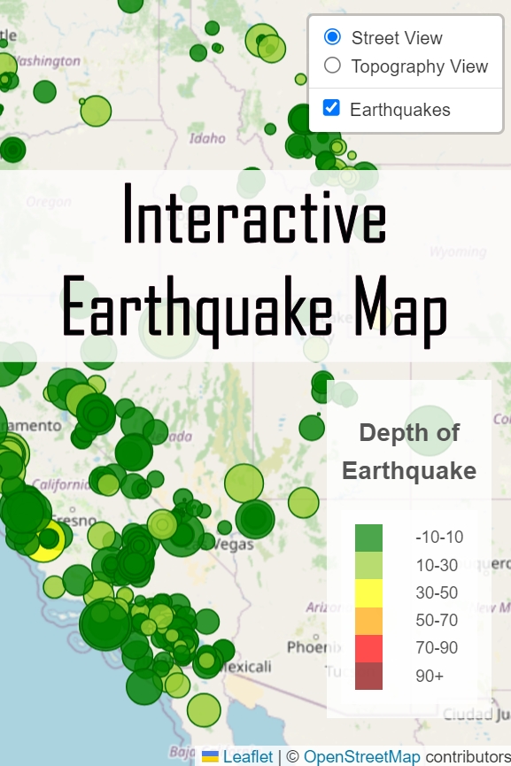 Live Earthquake Interactive Map