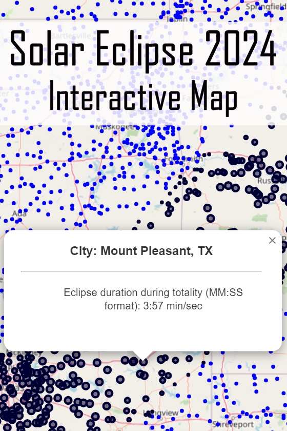 2024 Solar Eclipse Interactive Map